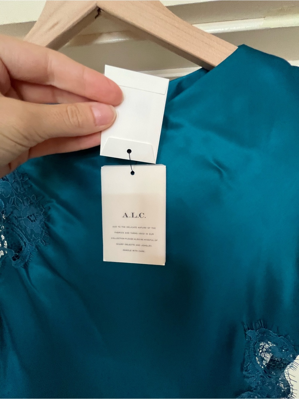ALC Alessia Textured Satin And Lace Maxi Dress - Picture 7 of 15